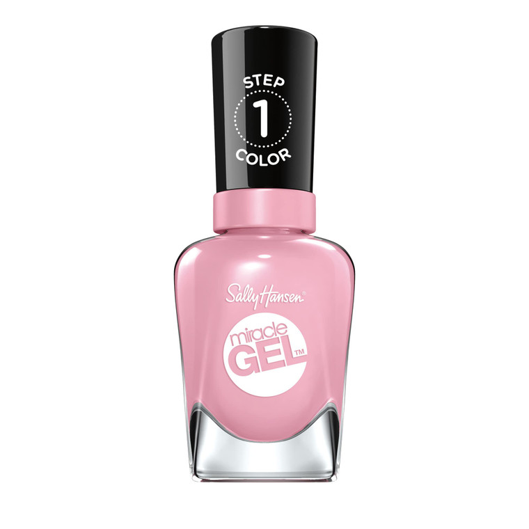 Sally Hansen Miracle Gel, Pinky Promise, Long Lasting, Gel-Like Formula, No UV Lamp Needed, Pink Nail Polish