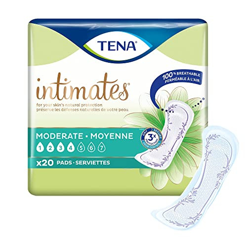 Tena Sensitive Moderate Bladder Control Pads, Incontinence, Moderate Absorbency, 20 Count, 1 Pack