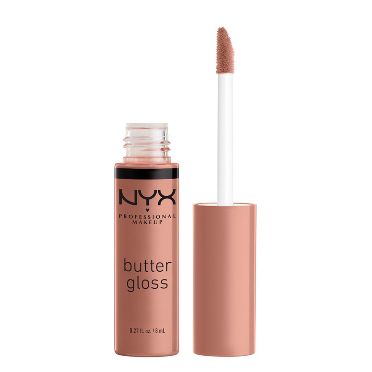 NYX PROFESSIONAL MAKEUP Butter Gloss, Non-Sticky Lip Gloss - Madeleine (Mid-Tone Nude)
