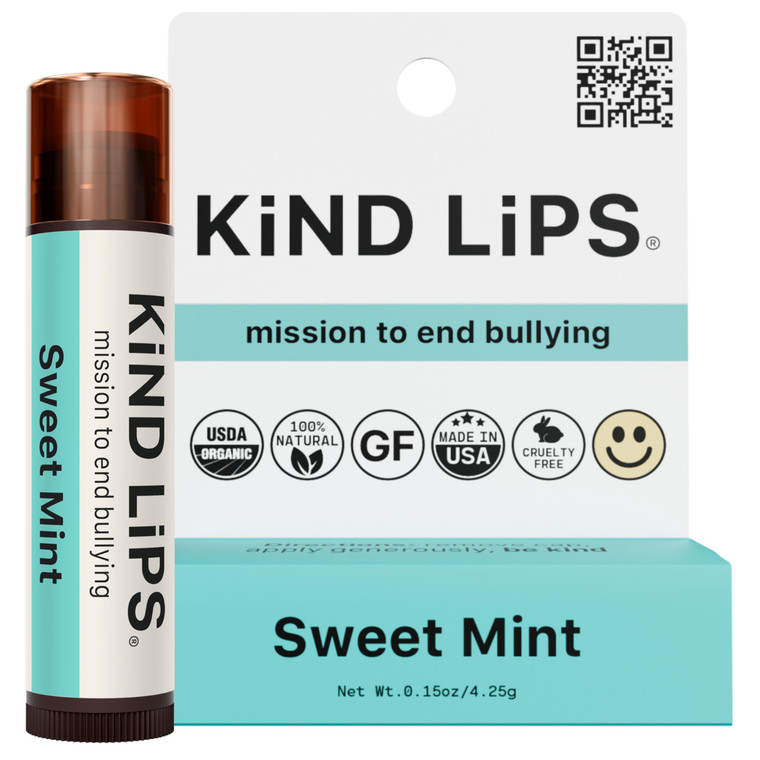 Kind Lips Organic Sweet Mint Lip Balm, 0.15 OZ