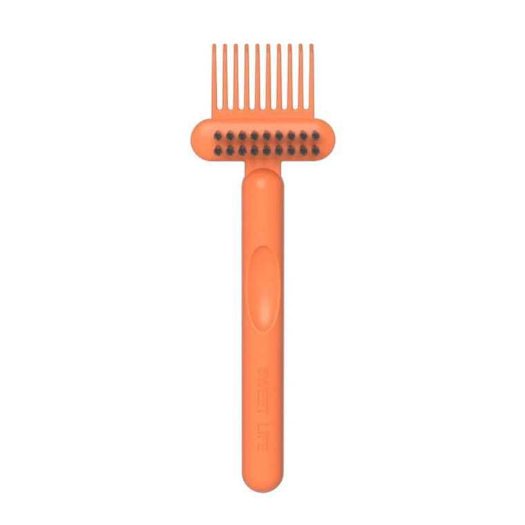 Orange Hair Brush Cleaning Tool,Comb Cleaning Brush Brush Cleaner Mini Hair Brush Remover for Removing Hair Dust Home and Salon Use Orange Styling To