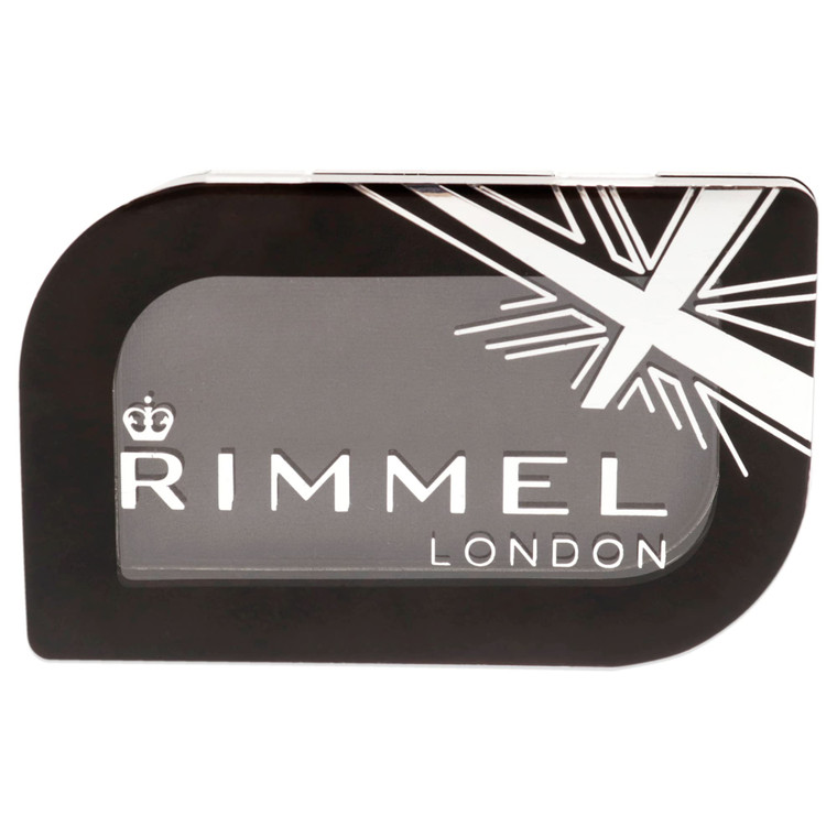Rimmel London Magnif'Eyes Mono Eyeshadow, Ultra-Blendable, Waterproof, Crease-Proof, 014, Black Fender, 0.12oz
