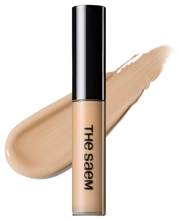 THESAEM Cover Perfection Tip Concealer 0.2 fl.oz. - Brightener Highlighting Concealer for Luminous Glow - High Coverage Long Lasting - Korean Makeup