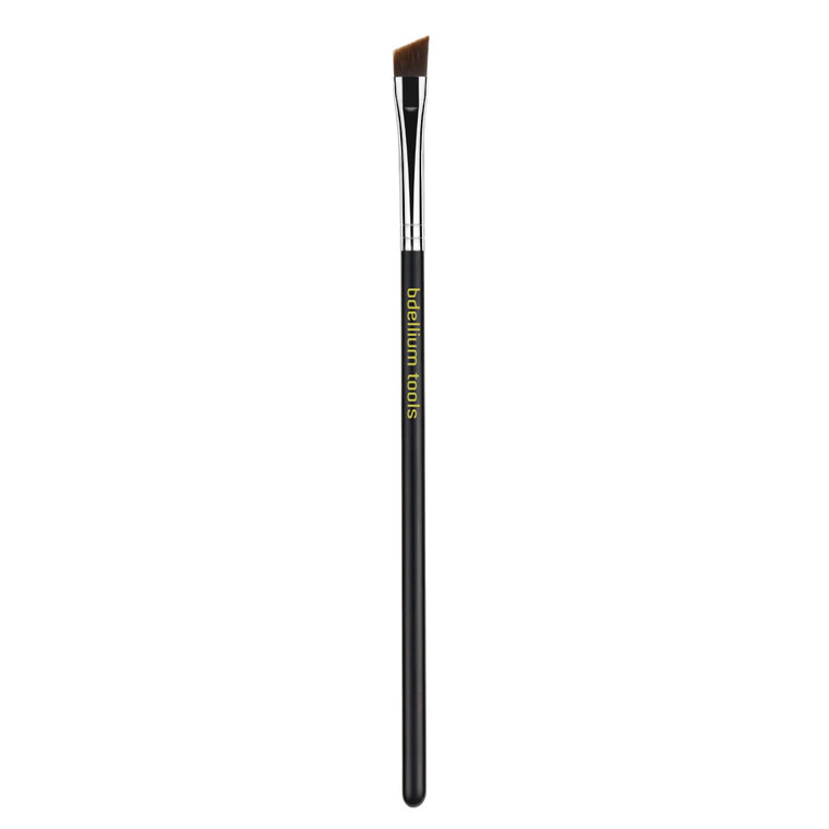 Bdellium Tools Professional Makeup Brush - Maestro Series 763 Angled Brow - With Soft Synthetic Fibers, For Defining Eyebrows (Black, 1pc)