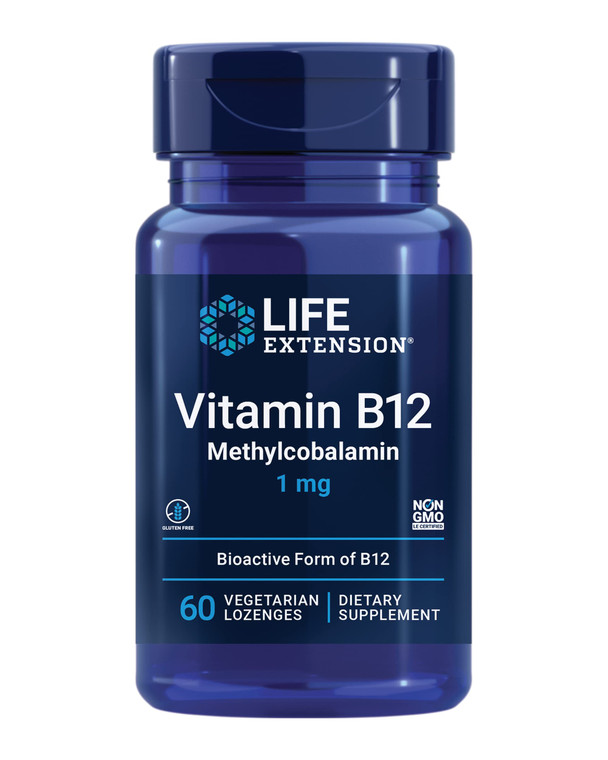 Life Extension Vitamin B12 Methylcobalamin, Nerve Health Supplement, Cognitive Support, Energy Vitamin, methylcobalamin B12, 1 mg, Quick-Dissolving,
