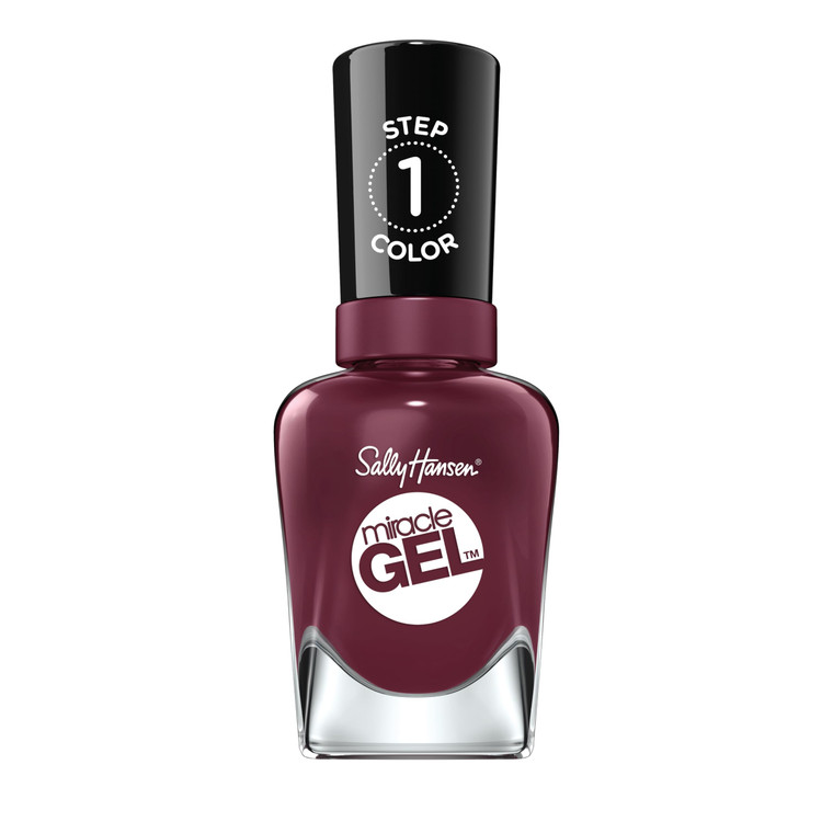 Sally Hansen Miracle Gel Salon Quality Nail Polish | Gel-Like Formula, Two-Step System, No UV Light Needed, Long Lasting | Opaque, Glossy | 489 V-Amp