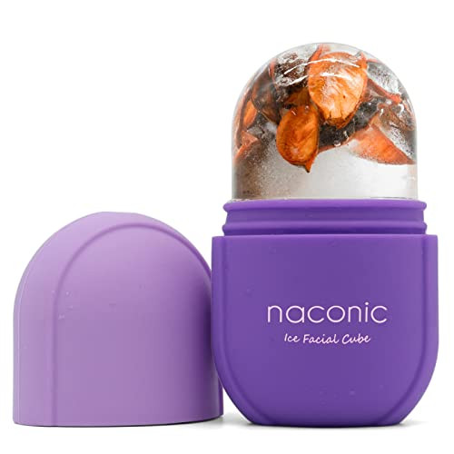 fotoconic Naconic Ice Roller for Face and Eye, Ice Facial Cube, Ice Face Roller Skin Care Tools, Gua Sha Face Massage, Silicone Ice Mold for Face Bea