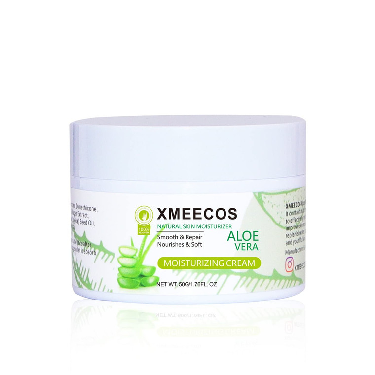 XMEECOS Aloe Vera Moisturizing Face Cream Natural Cruelty-free for Men and Women| Smooth| Repairing| Gentle| Hydrating For Dry skin