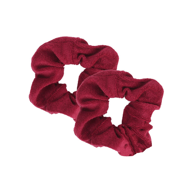 Set of 2 Terry Hair Scrunchies - Royal Blue
