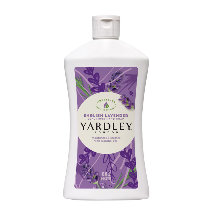 Yardley London English Lavender Liquid Hand Soap Refill, 16 Ounce