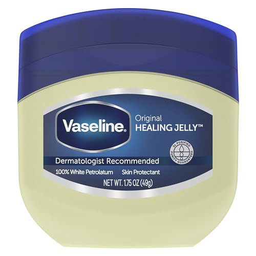 Vaseline Healing Jelly For Dry Skin and Eczema Relief Original 100% Pure Petroleum Jelly 1.75 Ounce (Pack of 1)