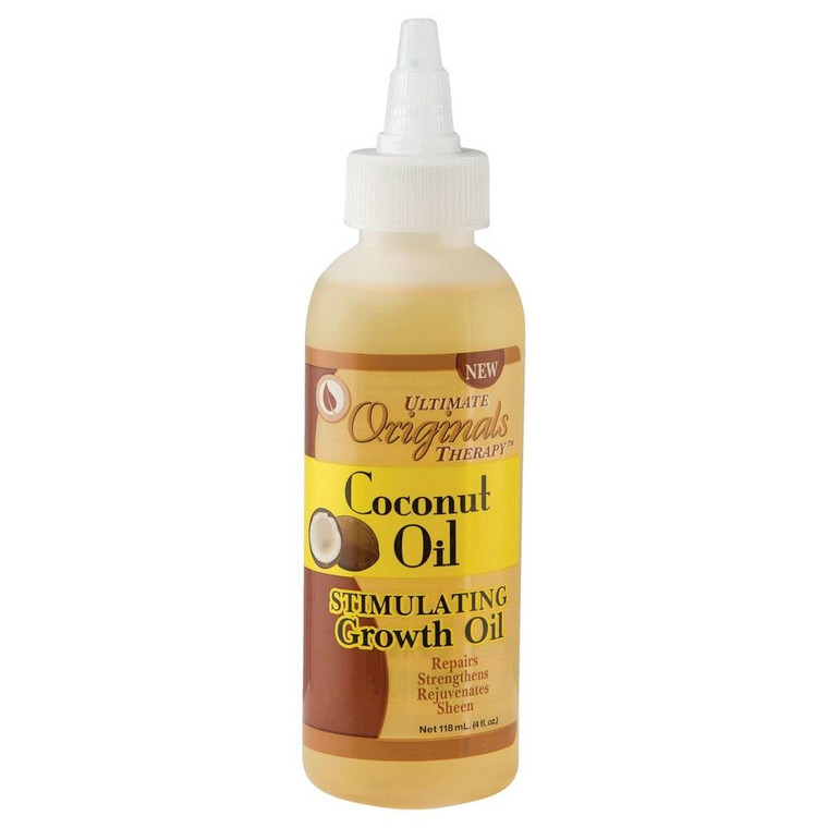 Originals by Africa's Best Therapy Coconut Oil Stimulating Growth Oil, Penetrates & Rejuvenates Hair, Skin and Nails For All Day Long Moisturizing an