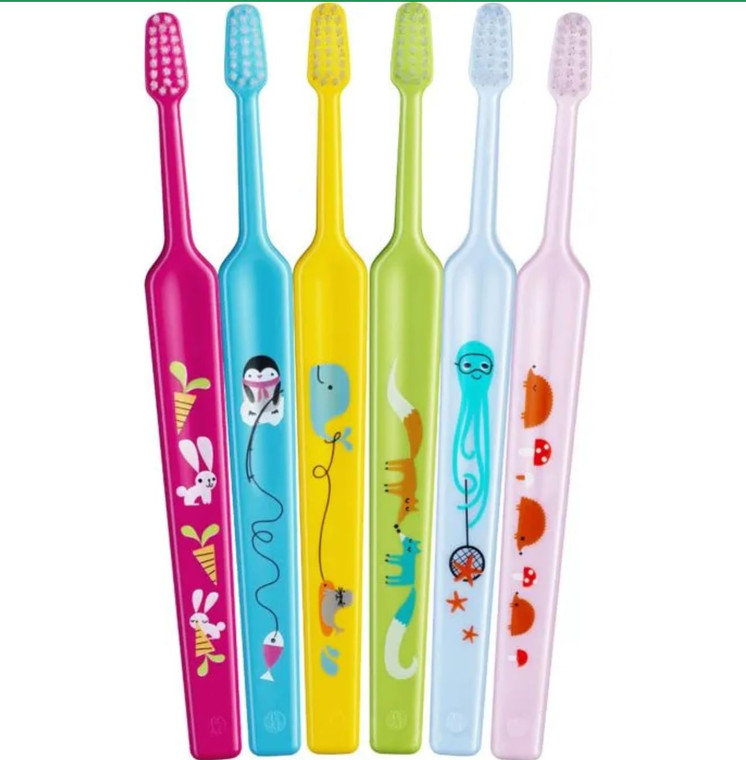 TePe Mini Baby Toothbrush Infant Toothbrush Kids Toothbrush Extra Soft Toothbrush Ages 0-3 1 Pack