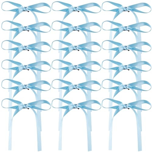 HINZIC 14Pcs 3.54inch Sweet Bow Hair Clips Kawaii Rapunzel Snap Barrettes Pink Purple Black Beige Green Blue Yellow Small Bows Halloween Christmas Ha