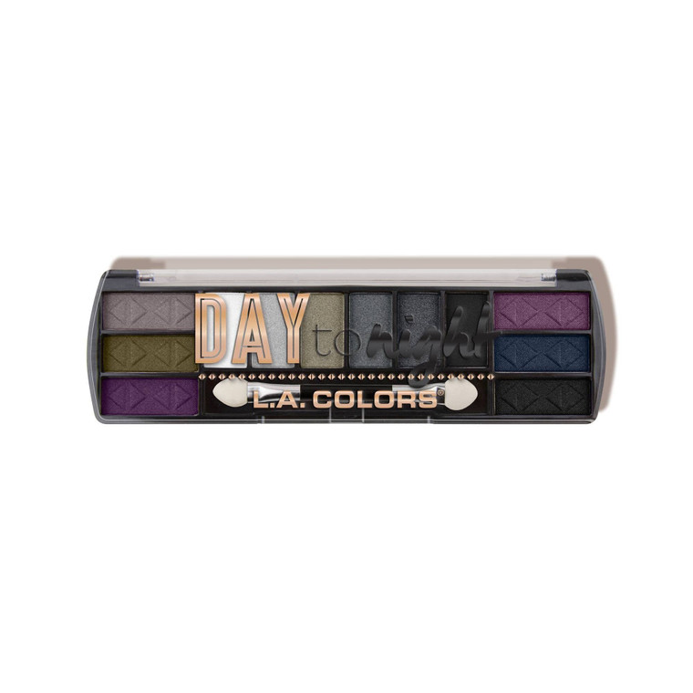 L.A. COLORS Day to Night 12 Color Eyeshadow, Nightfall CES426