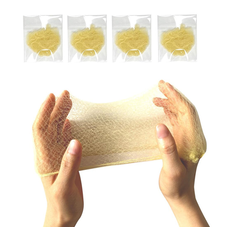 Polly Online 50PCS Hair Nets Invisible Elastic Edge Mesh Bun Hair Nets for Ballet Dance 20" Blonde