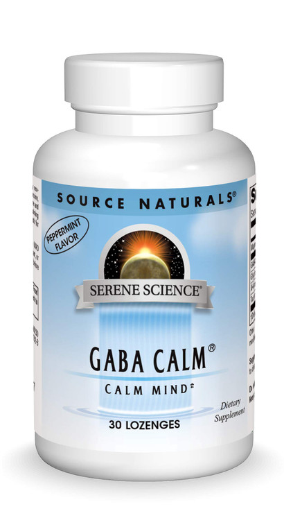Source Naturals Serene Science, GABA Calm Quick Dissolving Peppermint Flavor - 30 Lozenges