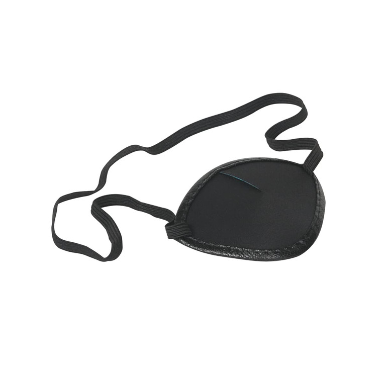 Flents Eye Patch, Black, Concave Shape for Pressure-Free Comfort, One Size Fits Most, Lightweight & Adjustable Strap, Ideal for Eye Protection, Ambly