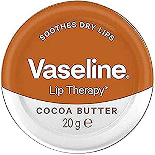 Vaseline Lip Therapy Petroleum Jelly Cocoa Butter, 20 g