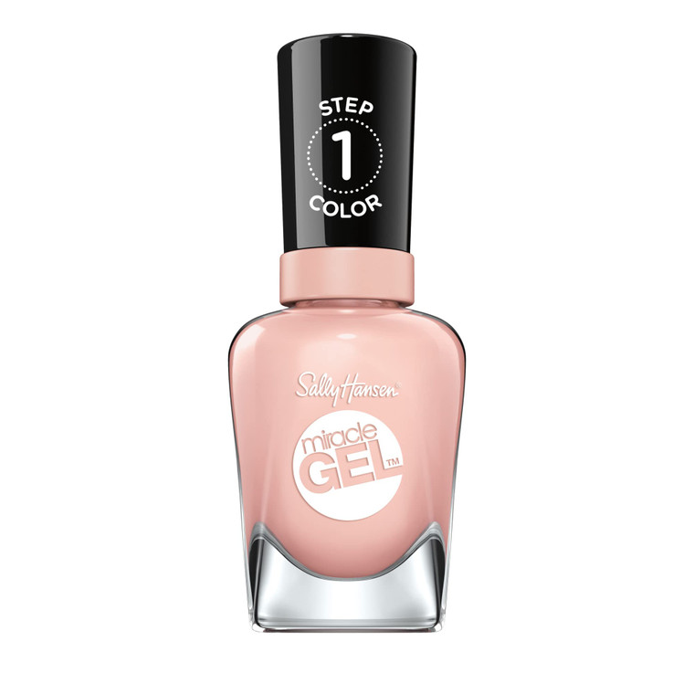 Sally Hansen Miracle Gel Salon Quality Nail Polish | Gel-Like Formula, Two-Step System, No UV Light Needed, Long Lasting | | 246 In The Sheer | Pink