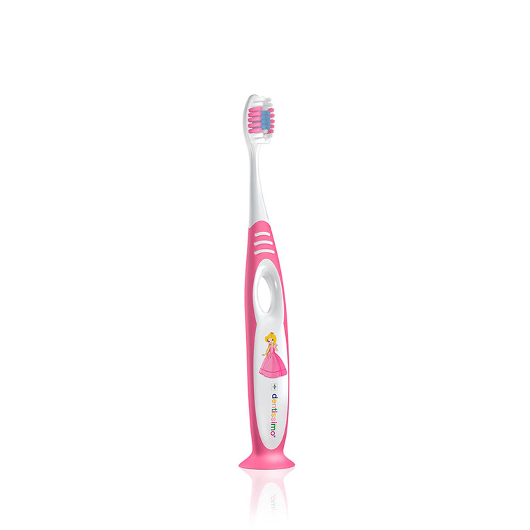 DENTISSIMO SWISS BIODENT Premium Oral Care Kids Toothbrush for Gentle Cleansing, Ages 2-6, Colors May Vary, Pack of 1
