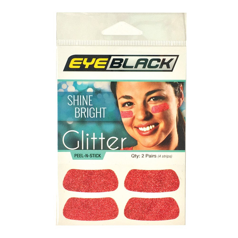 EyeBlack Under Eye Colorful Glitter Strips | Football, Baseball, Softball, Soccer | Great for Adults and Kids | Tailgating Fans, Sporting Events, Che