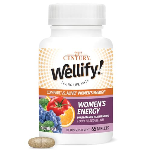 21st Century Wellify Women's Energy Multivitamins with Minerals, 65 Count