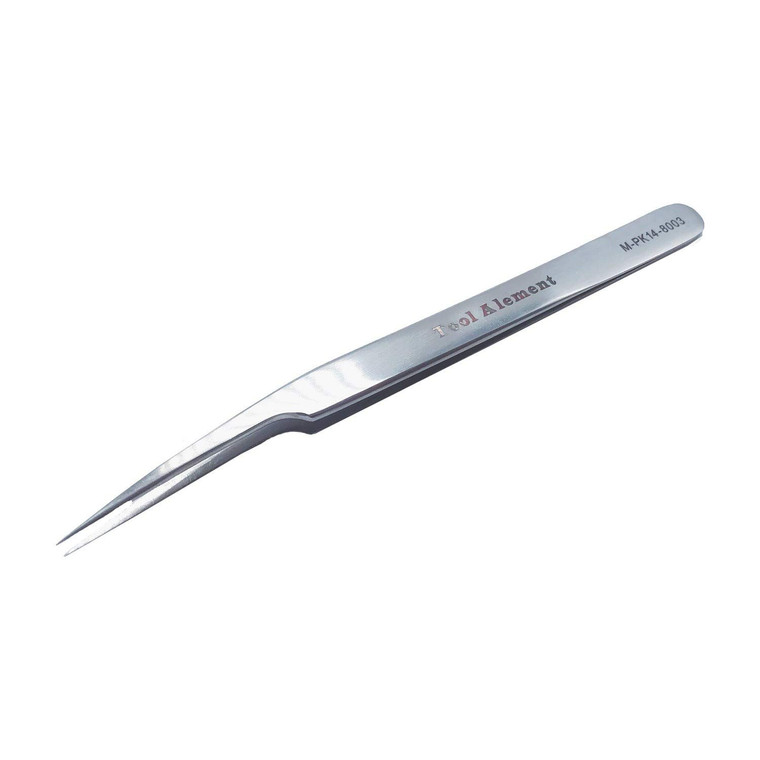 Tool Alement Canadian Stainless Steel 14cm Point Straight Eyelash Tweezers M-PK14-8003
