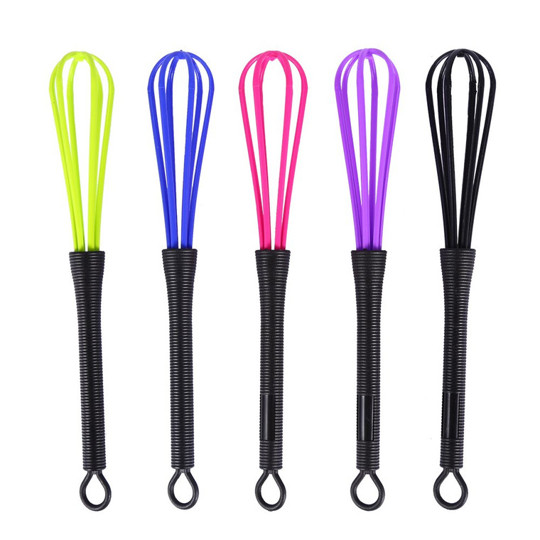, Cimenn 5PCS Plastic Salon Barber Hairdressing Hair Color Dye Cream Whisk Kitchen Balloon Mixer Tool