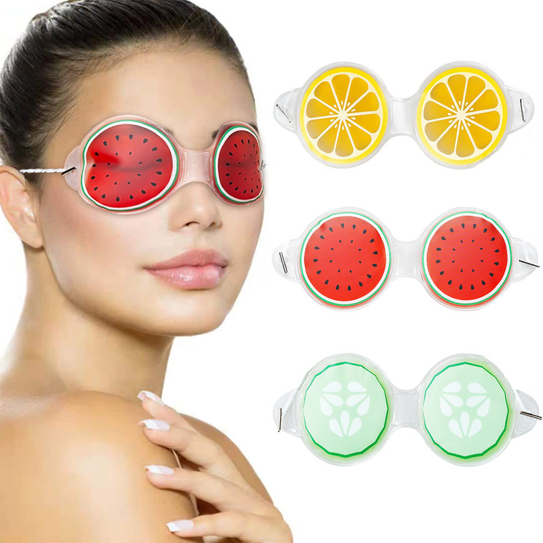 Gel Eye Mask for Dark Circles and Puffiness,Cold/Hot Packs Reusable Cute Cooling Ice Eye Masks,Relief Migraine Eyes Swollen,Soft & Non Toxic Suitable