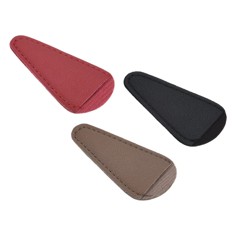 PATIKIL 2.9"x1.5" PU Leather Scissors Sheath, 3 Pack Scissors Cover Protector Portable Collect Bags for Eyebrow Trimming Beauty Tool Protection, Mult