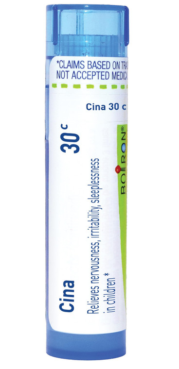 Boiron Cina 30C Homeopathic Medicine for Nervousness, Irritability, & Sleeplessness in Children - 80 Pellets