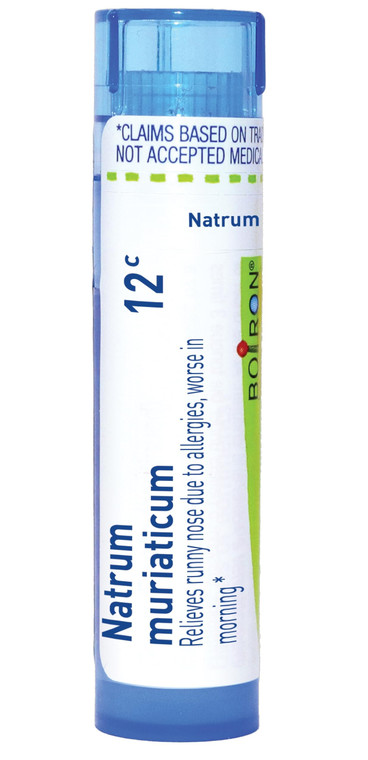 Boiron Natrum Muriaticum 12C Homeopathic Medicine for Runny Nose - 80 Pellets