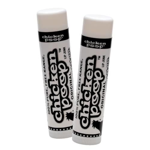 Free Range Chicken Poop (Lip Junk) 0.15 oz Lip Balm (Pack of 2)