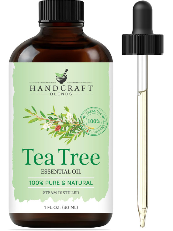 Handcraft Blends Tea Tree Essential Oil  1 Fl Oz  100% Pure and Natural  Premium Grade Essential Oil for Diffuser and Aromatherapy, Skin, Massage,