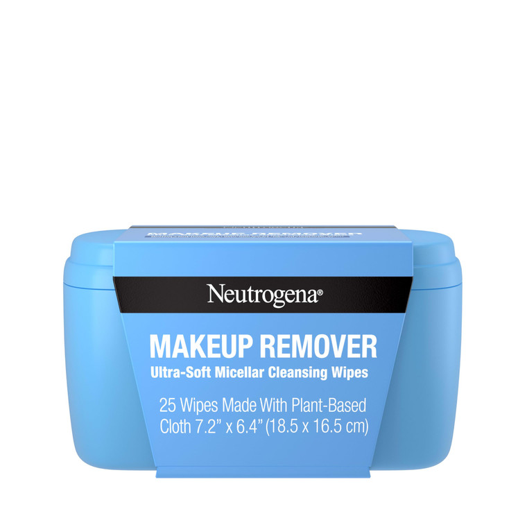 Neutrogena Makeup Remover Wipes, Daily Ultra-Soft Micellar Cleansing Wipes Gently Re-move Oil & Makeup with No Heavy Residue, formulated without alco