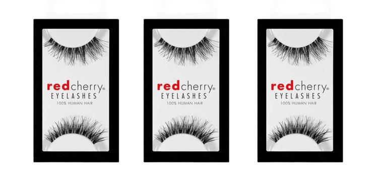 Red Cherry #DW False Eyelashes (Pack of 3 Pairs)