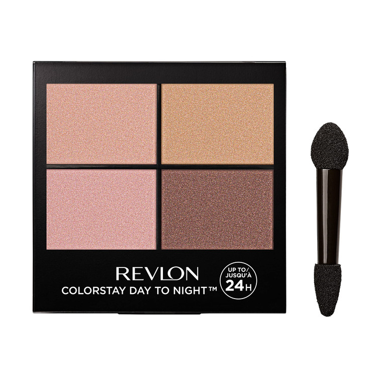 Revlon ColorStay Day to Night Eyeshadow Quad, Longwear Shadow Palette with Transitional Shades and Buttery Soft Feel, Crease & Smudge Proof, 505 Deca