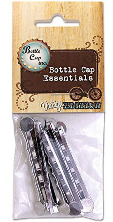 Bottle Cap Vintage Collection Bobby Pins-Chrome - Pack of 10