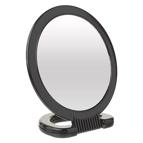 Diane Hand Mirror  Double-Sided 1X and 3X Magnification, Lightweight Portable Handheld Mirror with Handle, Ideal for Makeup, Shaving, & Everyday Bea