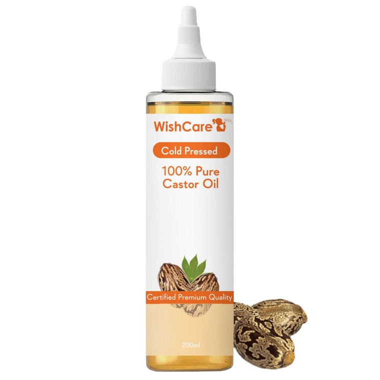 WishCare Premium Cold Pressed Castor Oil For Hair & Skin (200Ml)