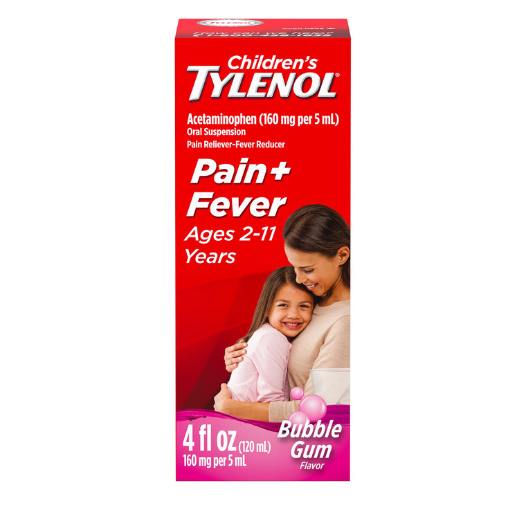 Children's Tylenol Oral Suspension Medicine, Kids' Liquid medicine Pain Reliever & Fever Reducer for Cold + Flu Symptoms, Aspirin-, Ibuprofen- & Alco