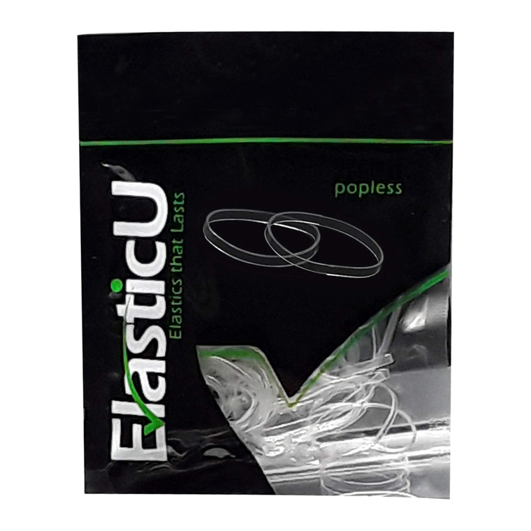 Hair Elastics 40mm x 2mm - STRONG - REUSEABLE Clear by ElasticU