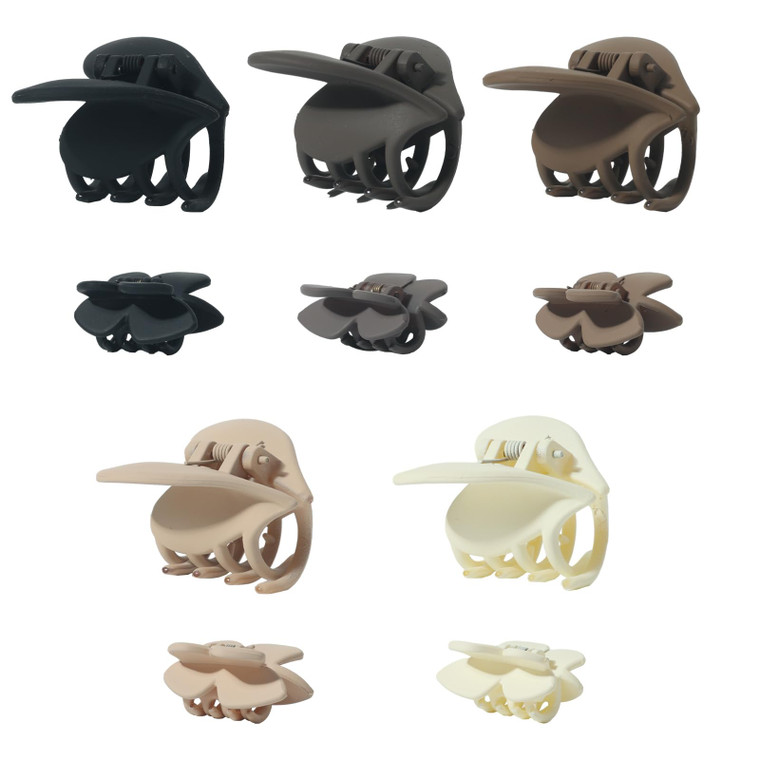 LifeDawn Butterfly Matte Claw Hair Clips for Women - 10 Pieces, Nonslip Small Jaw Clips for Thin to Medium Hair