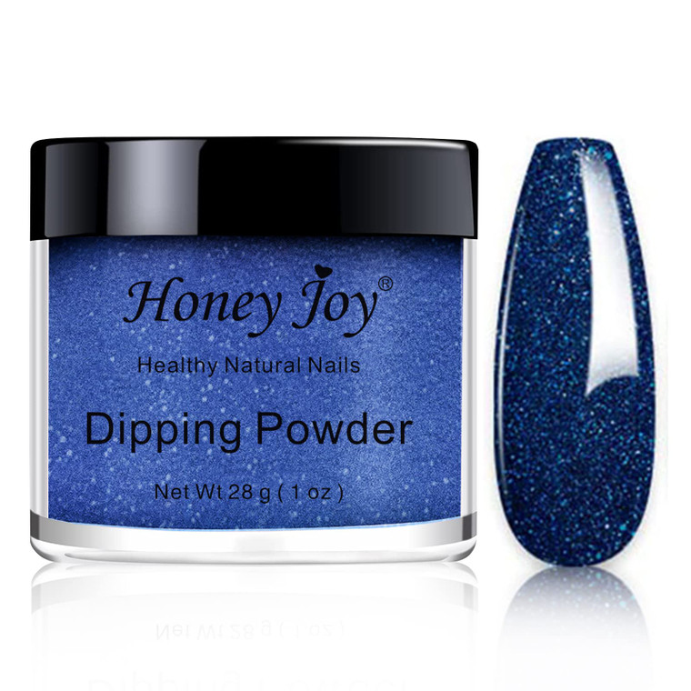 Fine Dipping Powder Royal Blue Colors No Need Lamp Cure Dip Powder Nails,Like Gel Polish Effect, Even & Smooth Finishing,(No.43)
