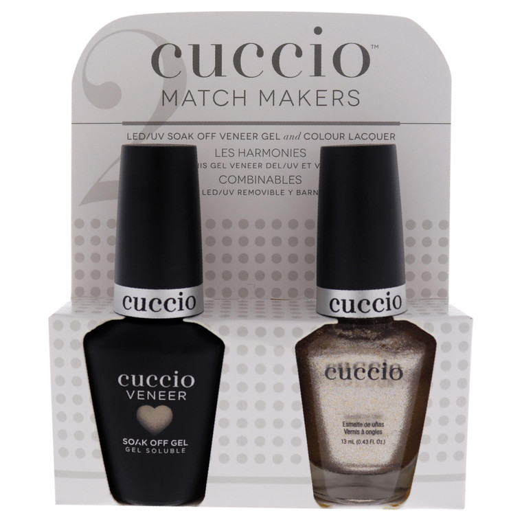 Cuccio Matchmaker - Colour Nail Lacquer & Veneer Gel Polish - For Manicures & Pedicures, Full Coverage - Long Lasting, High Shine - Cruelty, Formalde