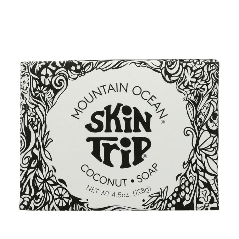 Mountain Ocean The Original Skin Trip Coconut Soap Bar, 4.5 Oz, Gentle, Non-Drying, Nouishing, Moisturizing, with Coconut & Olive Oils, Aloe Vera (Ne