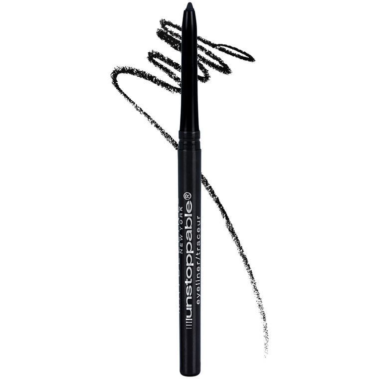 Maybelline Unstoppable Waterproof Mechanical Black Eyeliner Pencil, Easy to Apply, Smooth Glide, Up to 24 Hour Wear, Onyx