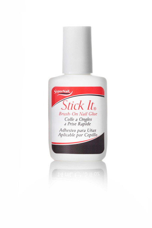 Super Nail Stick It Glue Brush-on, 0.5 Fluid Ounce