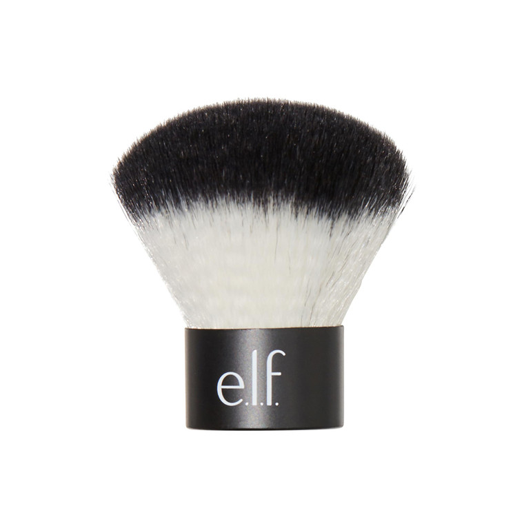 e.l.f. Kabuki Face Brush, Travel-Sized Makeup Brush For Precise & Controlled Application On-The-Go, Vegan & Cruelty-Free